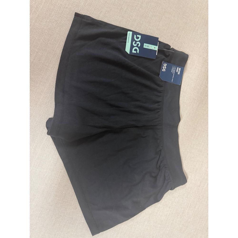 DSG Womens Mid Rise Core Opp Shorts Pure Black 3 Inch Inseam DSW39123 New - Picture 2 of 4